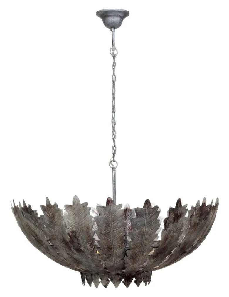 Kayoom Pendelleuchte Autumn Leaves Small silber Eisen B/H/L: ca. 48x23x48 cm E27 1 Brennstellen