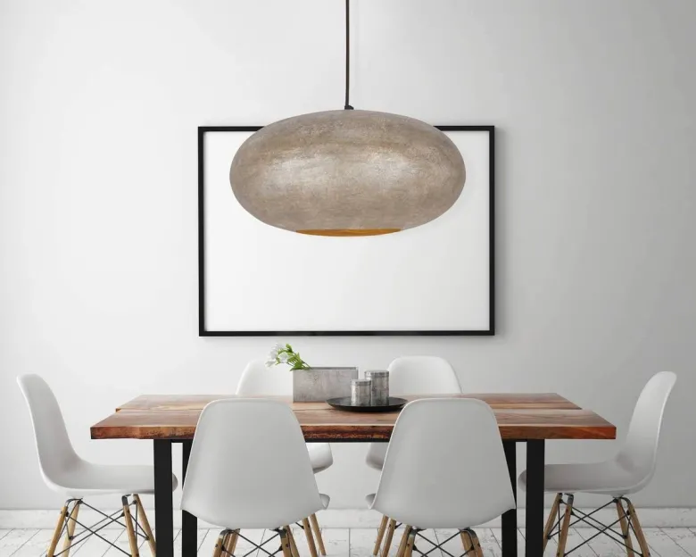 Kayoom Pendelleuchte Terrific champagner Eisen B/H/L: ca. 40x20x40 cm E27 1 Brennstellen