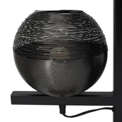 Kayoom Stehlampe schwarz Eisen B/H/L: ca. 39x92x31 cm E27 4 Brennstellen