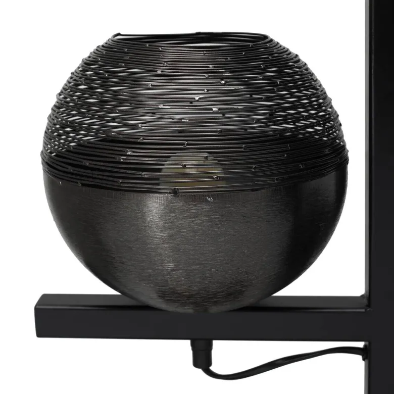 Kayoom Stehlampe schwarz Eisen B/H/L: ca. 39x92x31 cm E27 4 Brennstellen