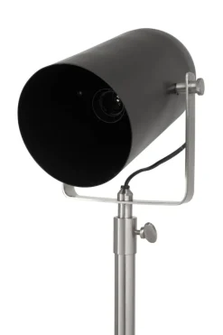 Kayoom Stehlampe silber schwarz Stahl Eisen Messing B/H/L: ca. 57x195x27 cm E27 1 Brennstellen