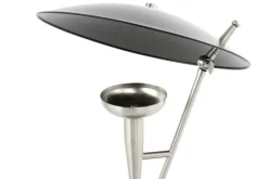 Kayoom Tischleuchte Flyer 125 silber schwarz Eisen B/H/T: ca. 36x50x36 cm E27 1 Brennstellen