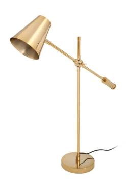 Kayoom Tischleuchte gold Messing Stahl Eisen B/H/L: ca. 18x74x68 cm E27 1 Brennstellen