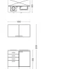 Küchenblock Avila Magnolie B/H/T: ca. 100x200x60 cm