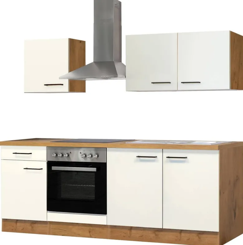 Küchenblock Avila Magnolie matt B/H/T: ca. 210x200x60 cm
