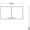 Küchenblock Lucca weiß matt B/H/T: ca. 100x200x60 cm
