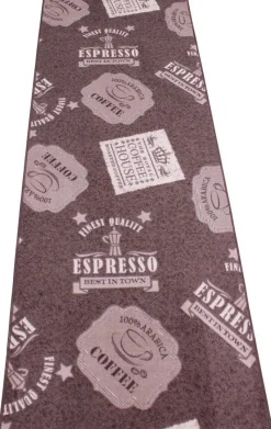 Küchenläufer Coffe Patterns braun B/L: ca. 67x180 cm