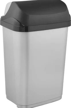 keeeper Abfalleimer silber B/H/L: ca. 34x54x26 cm