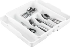 keeeper Besteckkasten weiß B/H/L: ca. 38x7,5x32 cm