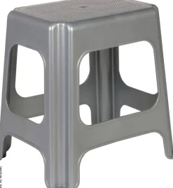 keeeper Hocker silber B/H/L: ca. 33,5x42,5x41 cm