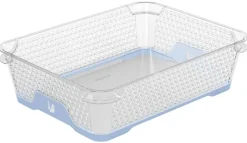 keeeper Stapelkörbchen blau B/H/L: ca. 20x7x26,5 cm