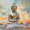 Keilrahmenbild Buddha B/H: ca. 70x33 cm