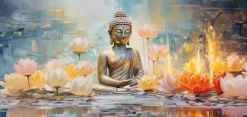 Keilrahmenbild Buddha B/H: ca. 70x33 cm