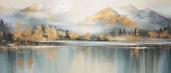 Keilrahmenbild See B/H: ca. 140x60 cm