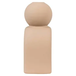 Kerzenhalter Candle braun Steinzeug B/H/L: ca. 6,5x17x10,5 cm