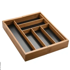 Kesper Besteckkasten braun Bambus B/H/L: ca. 43x6x34 cm