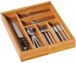 Kesper Besteckkasten natur Bambus B/H/L: ca. 43x6x35 cm