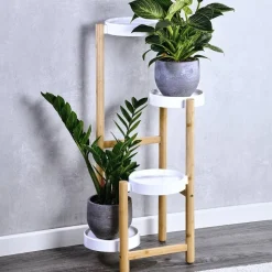 Kesper Blumenständer natur Bambus B/H/L: ca. 42x78x48 cm