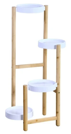 Kesper Blumenständer natur Bambus B/H/L: ca. 42x78x48 cm
