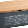 Kesper Brotbox grau Kunststoff B/H/L: ca. 20x14,5x34 cm