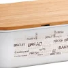 Kesper Brotbox weiß Bambus B/H/L: ca. 20x4,5x34 cm