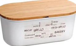Kesper Brotbox weiß Bambus B/H/L: ca. 20x4,5x34 cm
