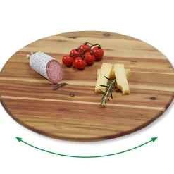 Kesper Dreh und Servierplatte natur Akazie B/H/L: ca. 40x4x40 cm