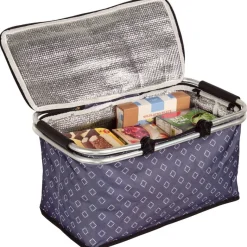 Kesper Einkaufskorb blau Polyester B/H/L: ca. 29x50x255 cm