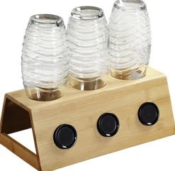 Kesper Flaschenhalter natur Bambus B/H/L: ca. 32x12x17,5 cm