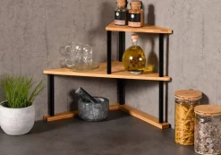 Kesper Küchenregal natur Bambus B/H/L: ca. 29,5x39x52 cm