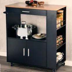 Kesper Küchenwagen grau Spanplatte B/H/T: ca. 75x88x40 cm