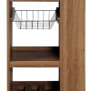 Kesper Küchenwagen walnuss Holz B/H/L: ca. 37x85x50 cm