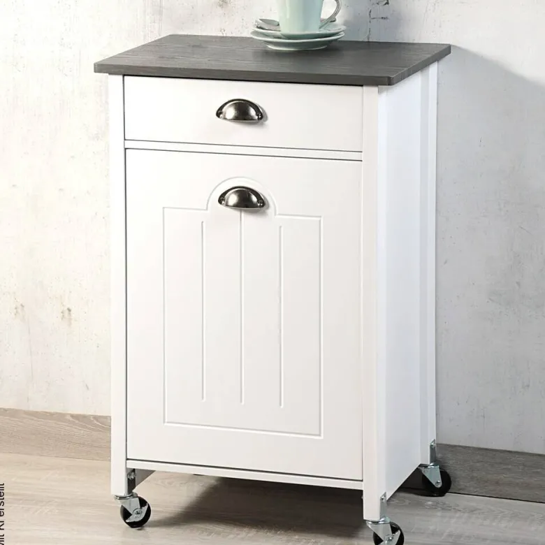 Kesper Küchenwagen weiß Spanplatte B/H/T: ca. 50x79x37 cm