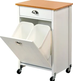 Kesper Küchenwagen weiß Spanplatte B/H/T: ca. 50x79x37 cm