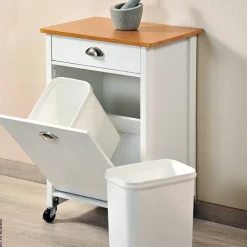 Kesper Küchenwagen weiß Spanplatte B/H/T: ca. 50x79x37 cm