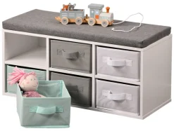 Kesper Kinder-Sitzbank weiß B/H/T: ca. 68x33x29,5 cm