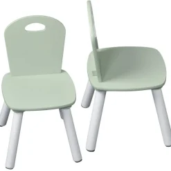 Kesper Kindertisch mit 2 Stühlen mint Spanplatte B/H/L: ca. 55x45x55 cm