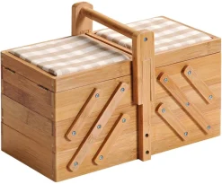 Kesper Nähkästchen braun Bambus B/H/T: ca. 29x19x16,5 cm