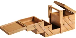 Kesper Nähkästchen braun Bambus B/H/T: ca. 29x19x16,5 cm
