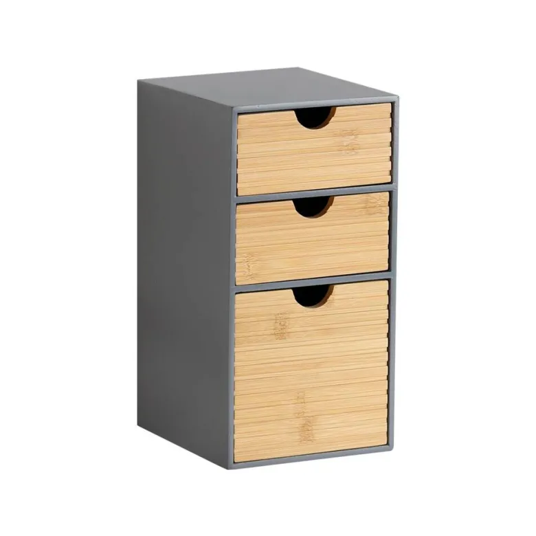 Kesper Organizer grau Holz B/H/L: ca. 16x27x14 cm