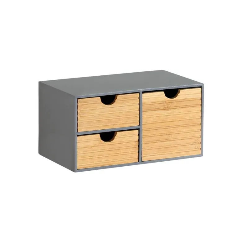 Kesper Organizer grau Holz B/H/L: ca. 16x14x27 cm