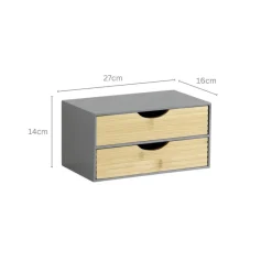 Kesper Organizer natur Holz B/H/L: ca. 16x14x27 cm