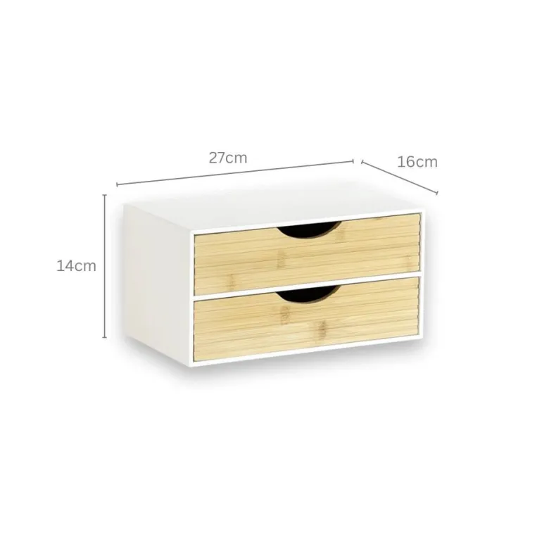 Kesper Organizer weiß Holz B/H/L: ca. 16x14x27 cm