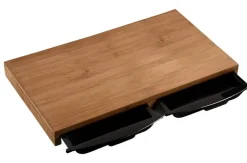 Kesper Schneidbrett natur Holz Bambus B/H/L: ca. 28,5x4,5x50 cm