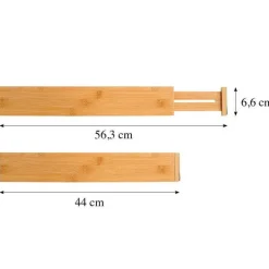 Kesper Schubladentrenner natur Bambus H/L: ca. 6,6x45,5 cm