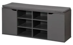 Kesper Schuhregal grau Spanplatte B/H/T: ca. 103x48x30,5 cm