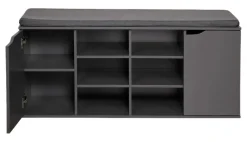Kesper Schuhregal grau Spanplatte B/H/T: ca. 103x48x30,5 cm