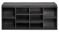 Kesper Schuhregal grau Spanplatte B/H/T: ca. 103,5x48x29,5 cm