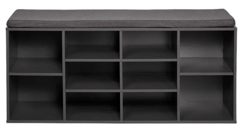 Kesper Schuhregal grau Spanplatte B/H/T: ca. 103,5x48x29,5 cm