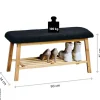 Kesper Schuhregal natur Bambus B/H/L: ca. 39,5x12,5x96 cm